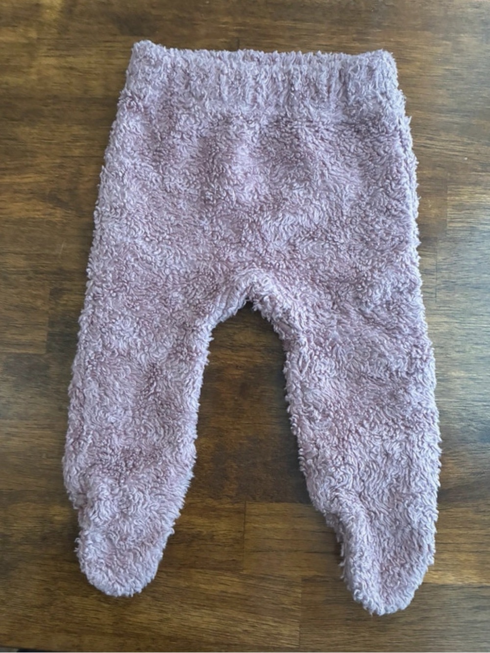 Kate Quinn Mauve Organic Cotton Fuzzy Pants Size 3-6 Month